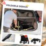 Foldable Pet Stroller, with Universal Wheels, Shock Absorber, for Medium and Large Dogs - Black Image 4