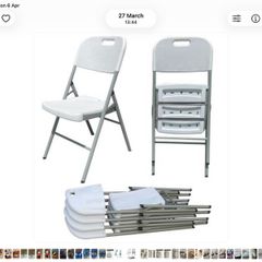 6 Foldable Outdoor Garden/ Party Chairs