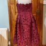 Chi Chi London high neck laser cut midi dress. Size UK16 Image 6