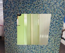 Large Handmade Blue Turquoise Mosaic Wall Mirror