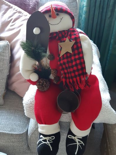 Plush Weighted Snowman