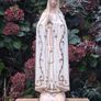 20 Inch Art Nouveau Chalkware Statue of Our Lady Of Fatima Image 2