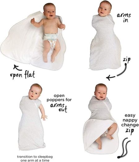 Baby Sleep Bag, The Original Grobag Snuggle, Soft Cotton-Rich Fabric, 3-9m, 2.5 Tog Little Ollie