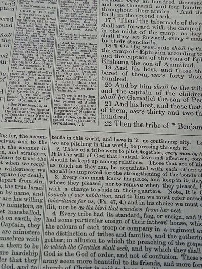 19th Century Family Bible (13x11 inches)