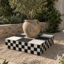 Black & White Checkerboard Plinth Display Pedestal Image 2