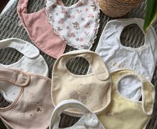 Eight Cute Baby Bibs