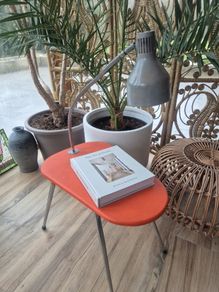 1970s Table with Lamp
