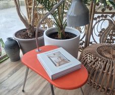 1970s Table with Lamp