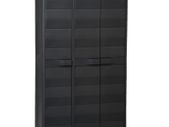 Garden Storage Cabinet with 4 Shelves Black
