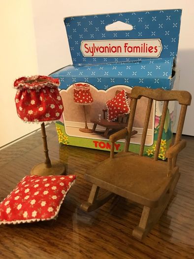 Vintage Rocking Chair and Standard Lamp