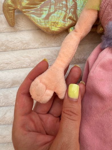 Disney Prilla Fairies Soft Plush Disney Store Fairy Doll dirty approx. 52 cm. Used Please see photos