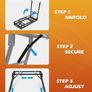 Collapsible Piano Keyboard Stand Adjustable and Portable Heavy Duty Music Stand - Fits 54/61/88 Key Electric Digital Pianos - Sturdy Musical Keyboard Table Image 6