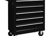Workshop Tool Trolley with 5 Drawers Black