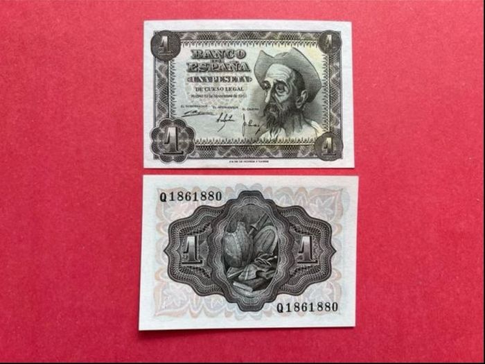 Spain  1 Peseta  1951. UNC
