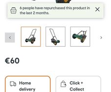 hand propelled lawnmower