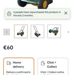 hand propelled lawnmower