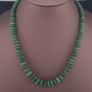 Vintage Tire Shape Jade Beads Necklace 24inches Image 4