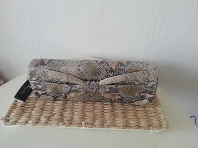 Mock Croc Clutch