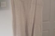 Carla De Nord Cream Linen &amp; Cotton  Sleeveless  Dress