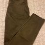 Zara Olive Green Biker Jeans Image 5