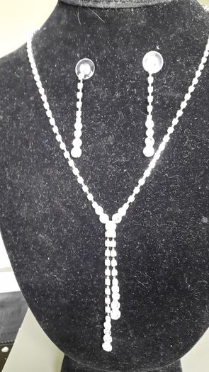 Bridal Necklace and matching Earrings ( DEBS )