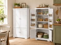 main image for ad White Kitchen Pantry Cabinet 135cm