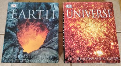 DK Universe & Earth Hardcover Bundle  Large Definitive Visual Guides
