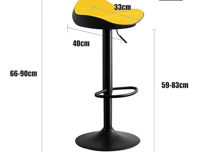 Yellow Bar Stools Set of 2 Counter Height Barstools PU Leather Woven Seat, 360 Swivel Height Adjustable Bar Chairs with Footrest Kitchen Stools for Breakfast Counter Kitchen Island Pub