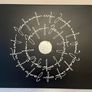 2 matching Black white & silver wall art canvas - Rachel McCann Or Collection Image 3