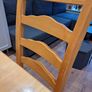 Wooden dining table and 4 chairs Image 4