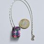 Brand New 18ct White Gold Mystic Topaz Solitaire Pendant & Chain Image 5