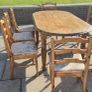 farmhouse table 8 chairs Image 3