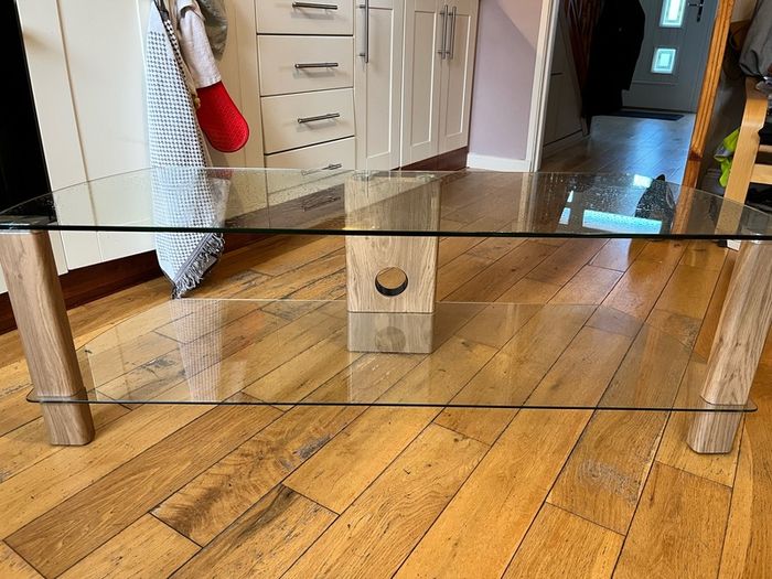 Tv Glass stand, immaculate condition.
