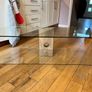 Tv Glass stand, immaculate condition. Image 4