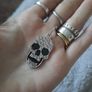 crystal skull earrings Image 2