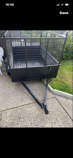Solid steel 6x4 trailer in perfect condition