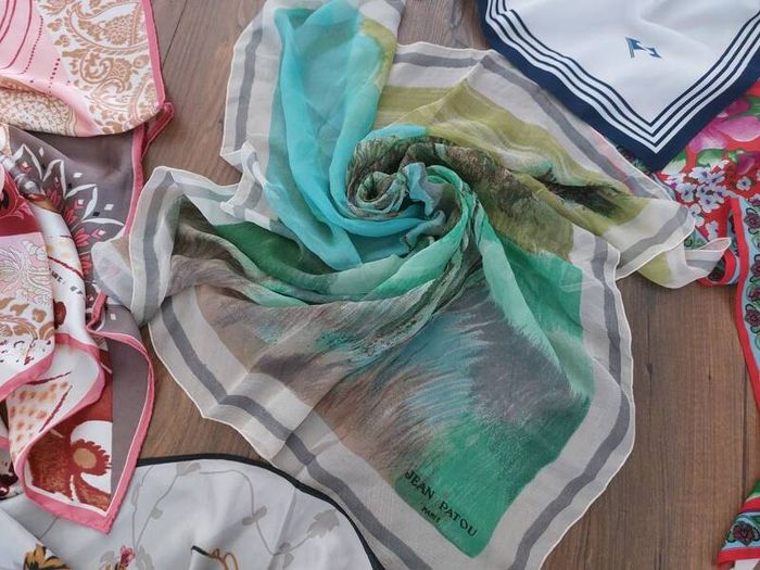 Lot of 8 square scarves