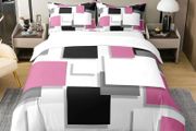 Brand New 100% Cotton Geometric Duvet Cover