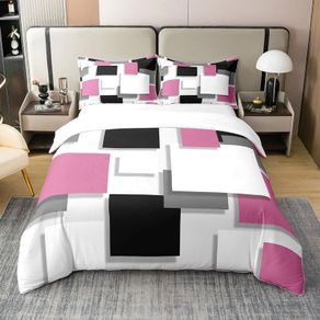 Brand New 100% Cotton Geometric Duvet Cover