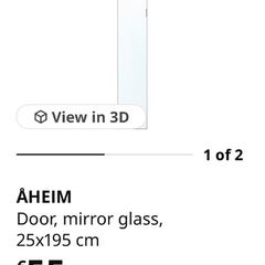 Mirror door 25x200