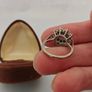 Vintage 18ct White Gold Tiered Cluster Cocktail Ring | 6.85g | Fully Hallmarked - Size M Image 7