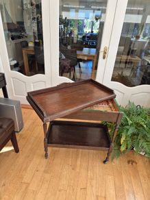 Vintage Card Table/ Tea Trolley/ Portable Shelving