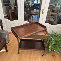 Vintage Card Table/ Tea Trolley/ Portable Shelving