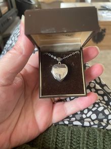 Silver Locket And Chain