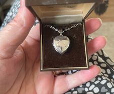 Silver Locket And Chain