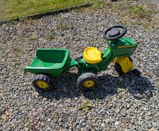 Rolly Kids John Deere Pedal Tractor & Trailer