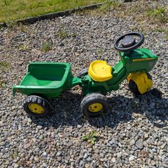 Rolly Kids John Deere Pedal Tractor & Trailer