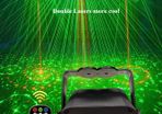 Laser Projector Lights RGB UV DJ Disco Stage Party Lights for Christmas Halloween Birthday Weddin