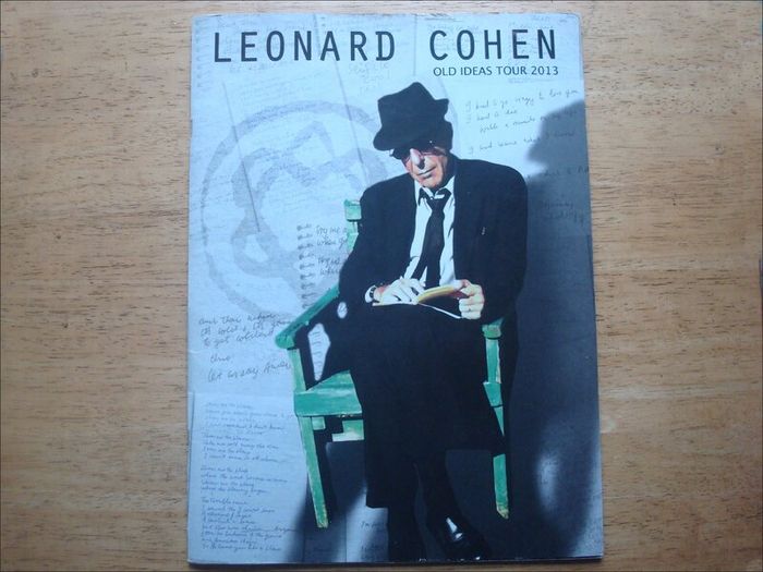 Leonard Cohen 2013 European Concert Tour Programme