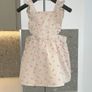 Girls Cream & Pink Pinafore Dress from GAP Age 3 / EU  98 cm Image 3